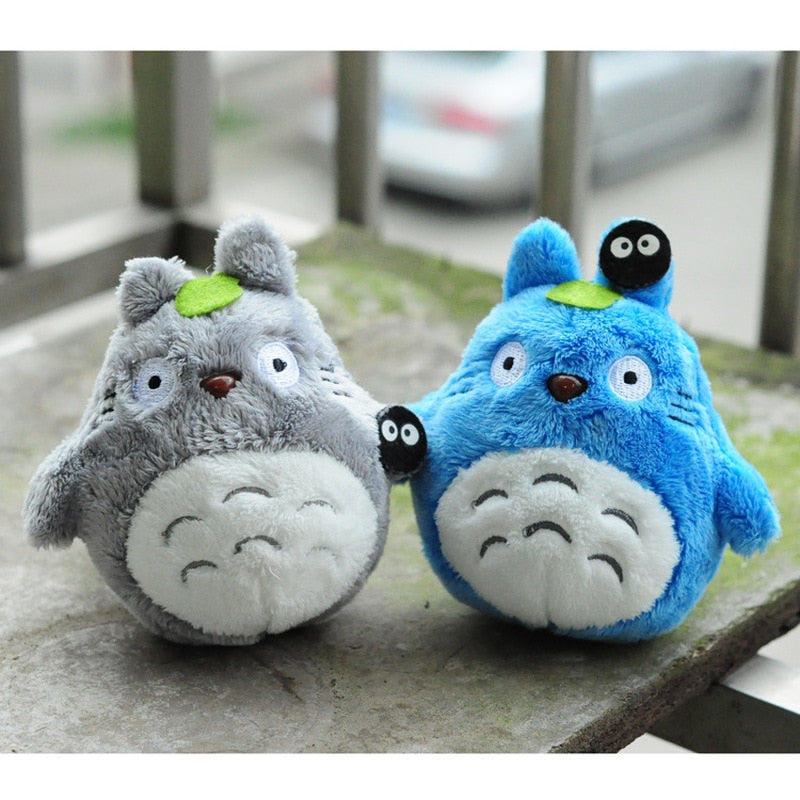 anime Mini 10cm totoro plush toy Miyazaki Hayao New kawaii totoro keychain toy , stuffed plush totoro doll