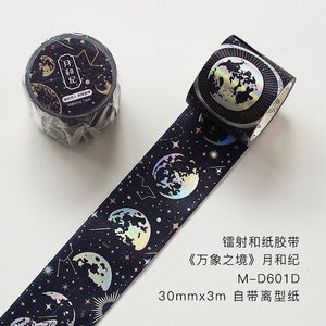 3cm wide Dream stars laser Masking Washi Tape map Decorative Adhesive Tapes Decora Scrapbooking Sticker Label Stationery