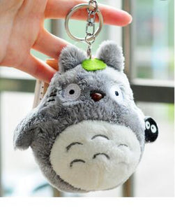 anime Mini 10cm totoro plush toy Miyazaki Hayao New kawaii totoro keychain toy , stuffed plush totoro doll