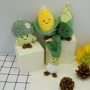 Farm Vegetable Soft Plush Toys Green Onion Cauliflower Corn Plush Pendant Cabbage Doll Kids Adult Plush Doll Toys