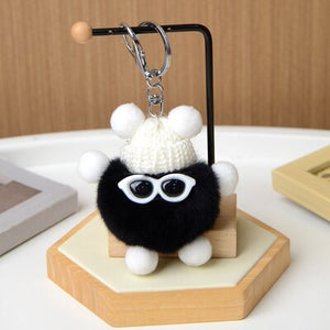 Mini Rabbit Fur Keychain Fluffy Key Chains