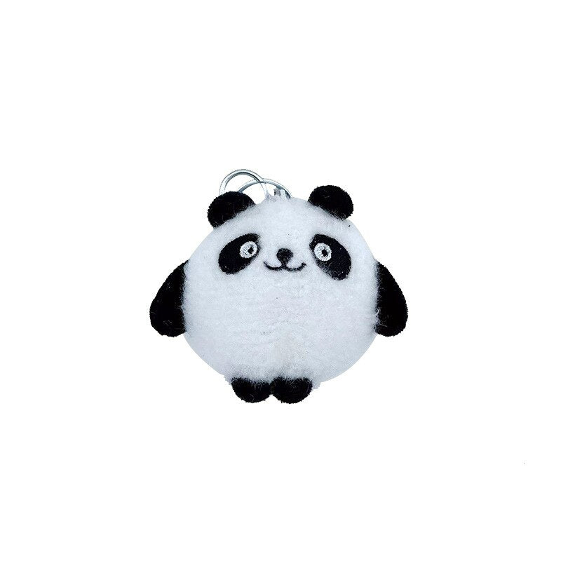 Cute Panda Plush Toy Small Mini Doll Pendant  Chain Bag Ornament