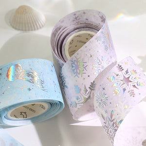 3cm wide Dream stars laser Masking Washi Tape map Decorative Adhesive Tapes Decora Scrapbooking Sticker Label Stationery