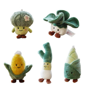 Farm Vegetable Soft Plush Toys Green Onion Cauliflower Corn Plush Pendant Cabbage Doll Kids Adult Plush Doll Toys