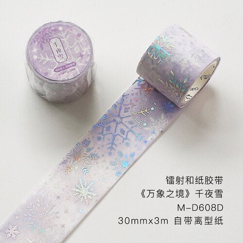 3cm wide Dream stars laser Masking Washi Tape map Decorative Adhesive Tapes Decora Scrapbooking Sticker Label Stationery