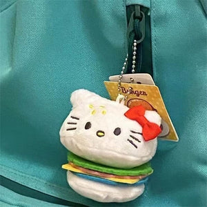 Kawaii  Hamburger Pendant Cute Plush Doll Keychain Birthday Gift Gift for Girlfriend