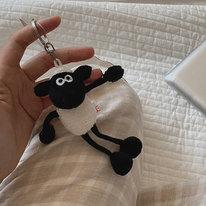 funny minority Plush Doll key chain cartoon funny Sean lamb Doll Bag Pendant with hand gift