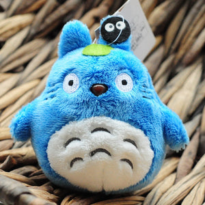 anime Mini 10cm totoro plush toy Miyazaki Hayao New kawaii totoro keychain toy , stuffed plush totoro doll