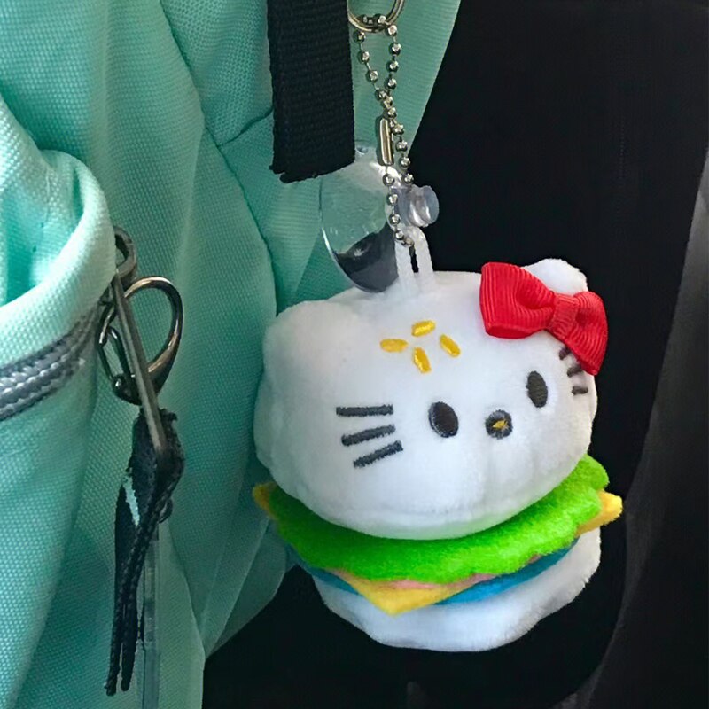 Kawaii  Hamburger Pendant Cute Plush Doll Keychain Birthday Gift Gift for Girlfriend